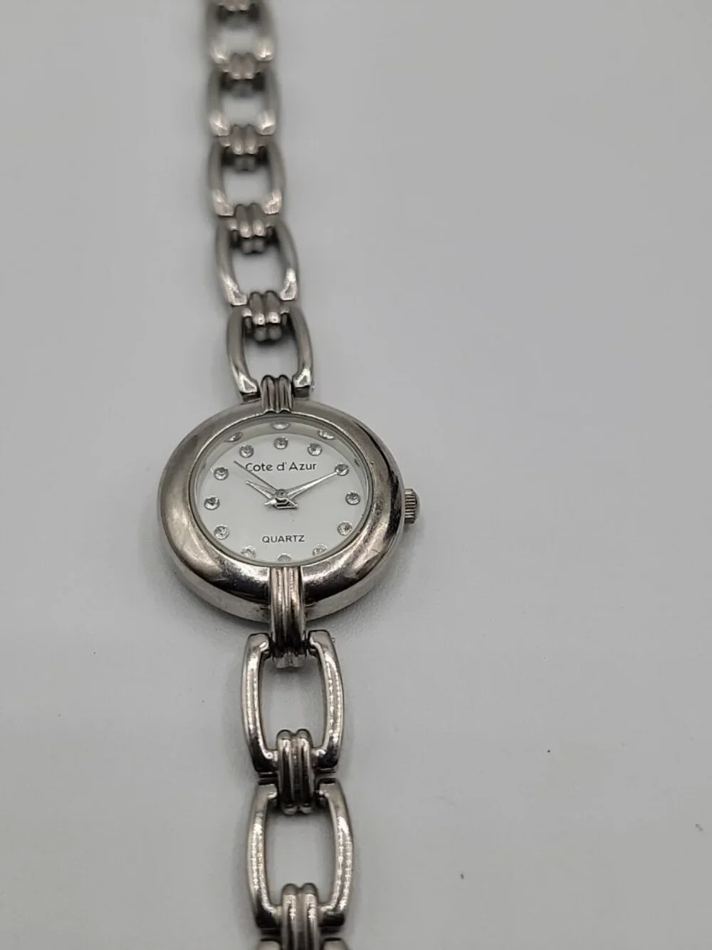 Ladies Cote D’AZUR Watch Quartz Silver Tone Lightweight Practical Ladies Watch